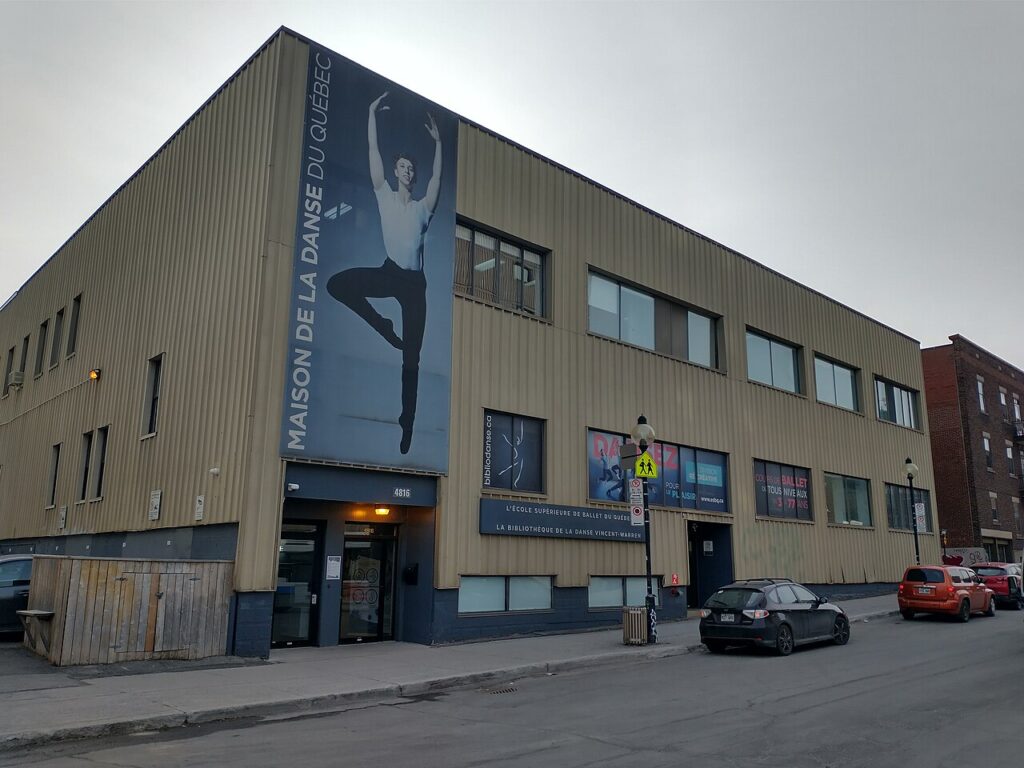 Devanture de l'École supérieure de ballet du Québec